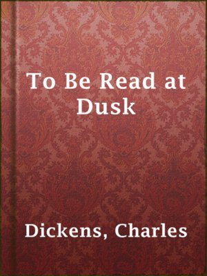 cover image of To Be Read at Dusk